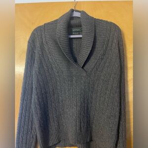 Ralph Lauren Women's Gray Cashmere Sweater